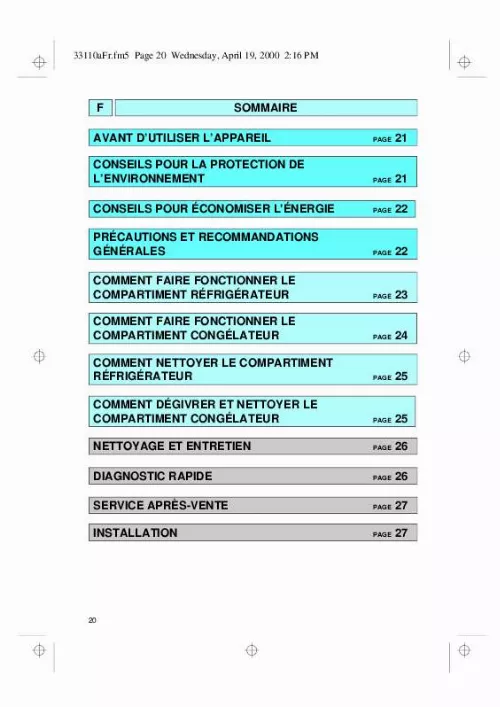 Mode d'emploi WHIRLPOOL ARC 3670/AL