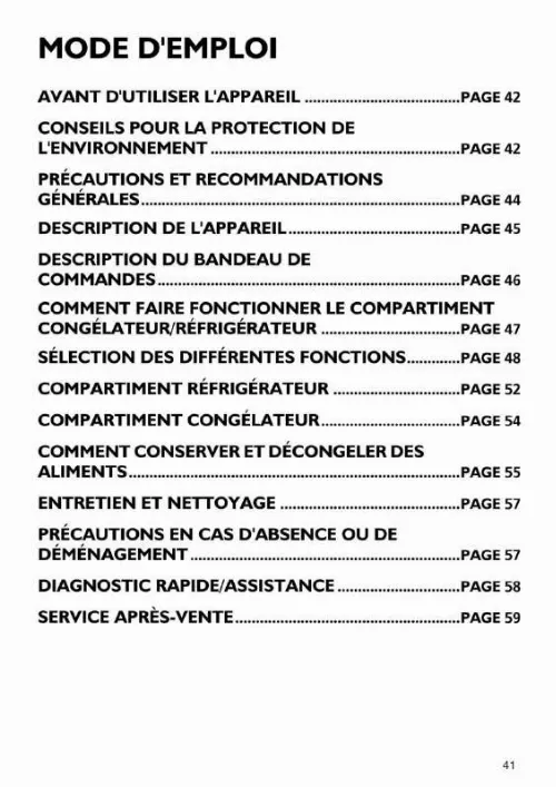 Mode d'emploi WHIRLPOOL ARC 8140/1/IX