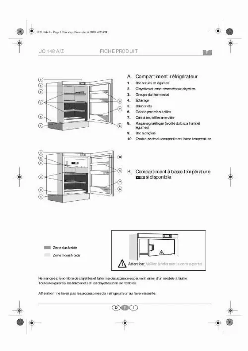 Mode d'emploi WHIRLPOOL ARL 100/A