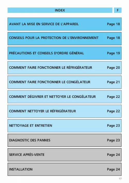 Mode d'emploi WHIRLPOOL ART 351-LH