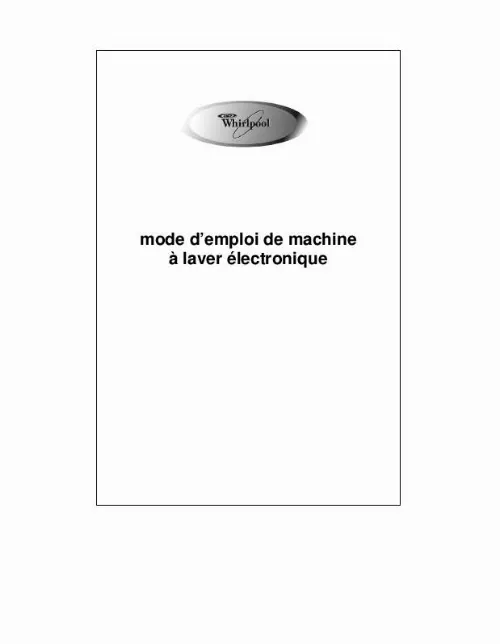 Mode d'emploi WHIRLPOOL AWG 5061/M