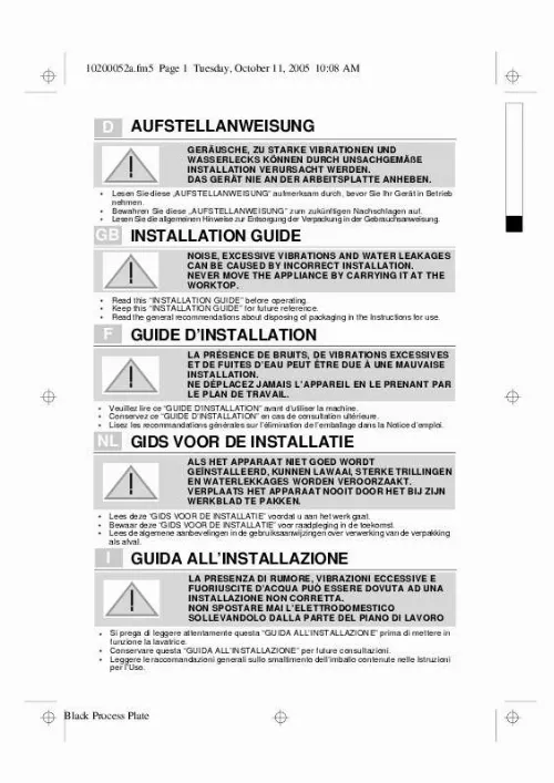 Mode d'emploi WHIRLPOOL AWM 1403/5