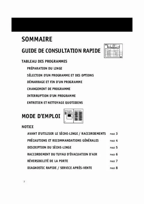 Mode d'emploi WHIRLPOOL AWZ 2202