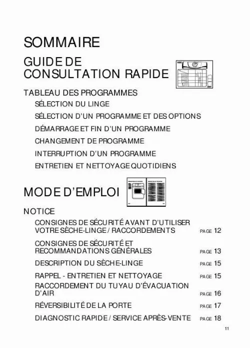 Mode d'emploi WHIRLPOOL AWZ 770