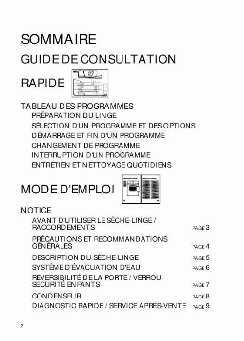 Mode d'emploi WHIRLPOOL AWZ 99100