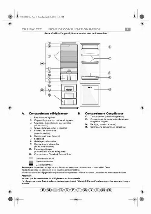 Mode d'emploi WHIRLPOOL CR328AZD7