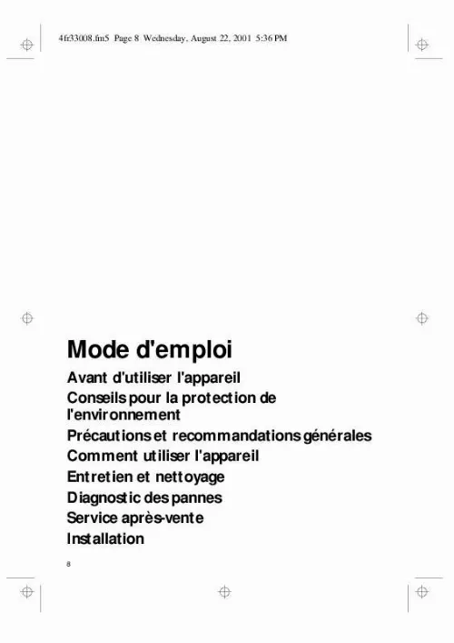 Mode d'emploi WHIRLPOOL DLHI 5360 IN