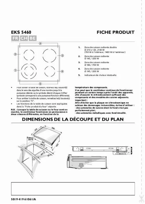 Mode d'emploi WHIRLPOOL EKS 5460 IN