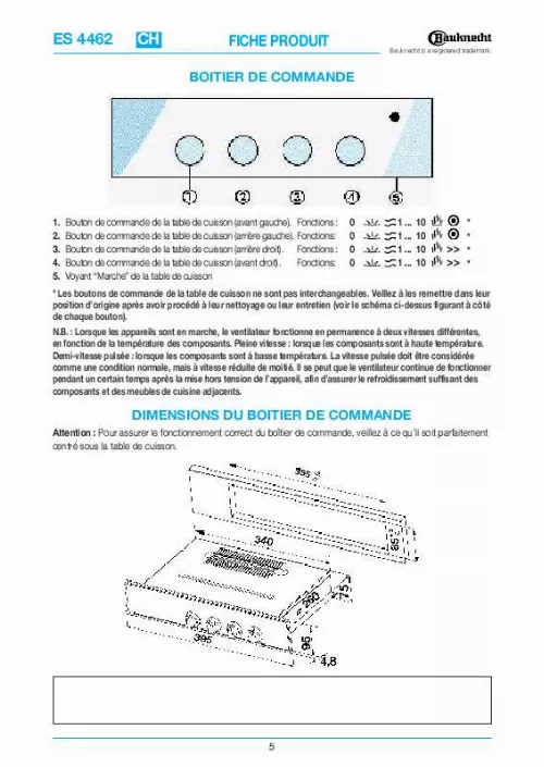 Mode d'emploi WHIRLPOOL ES 4462 IN