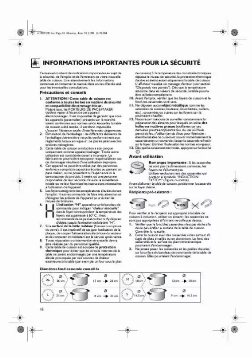 Mode d'emploi WHIRLPOOL ETI 6740/IN