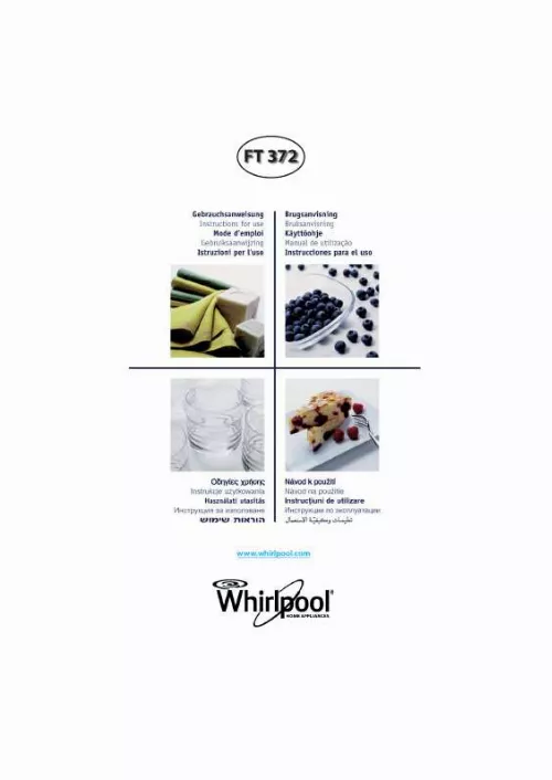 Mode d'emploi WHIRLPOOL FT 372 WH