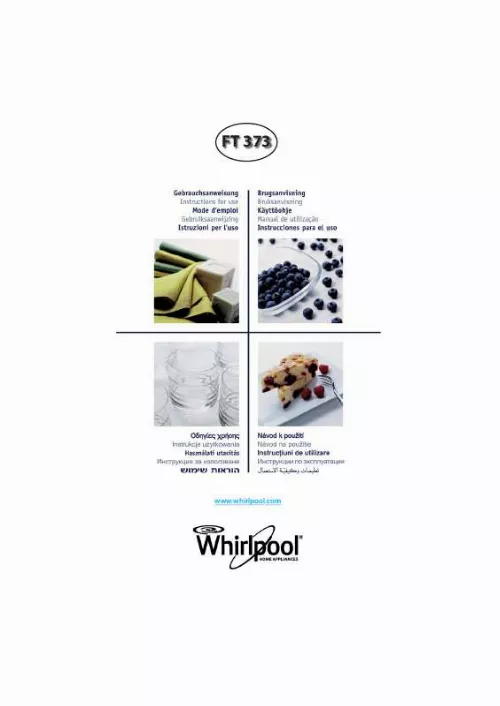 Mode d'emploi WHIRLPOOL FT 373 WH
