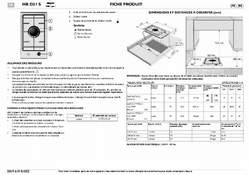 Mode d'emploi WHIRLPOOL HB D31 S