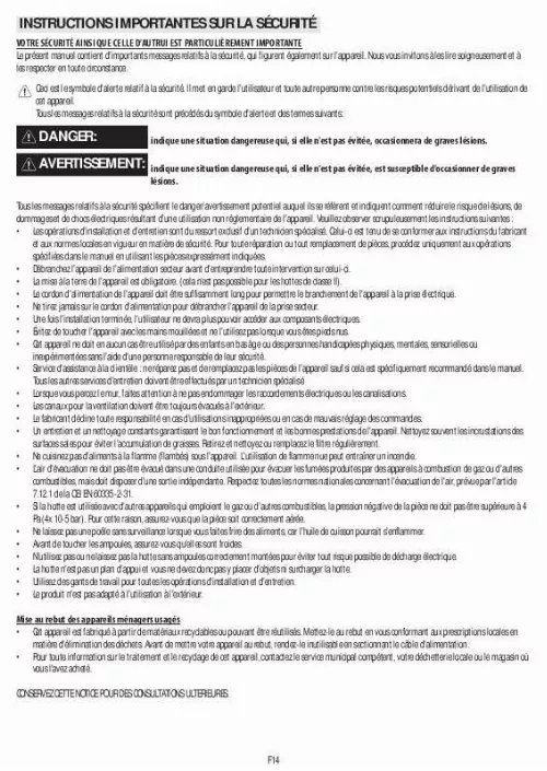 Mode d'emploi WHIRLPOOL HDF CI00 S