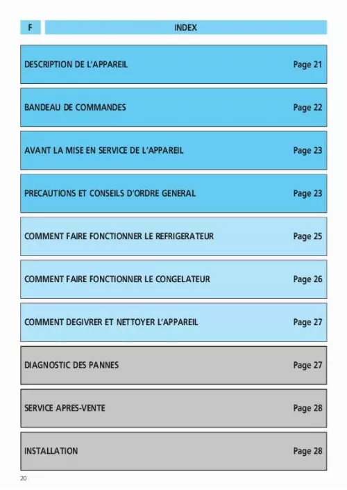 Mode d'emploi WHIRLPOOL IK 2020 L EL