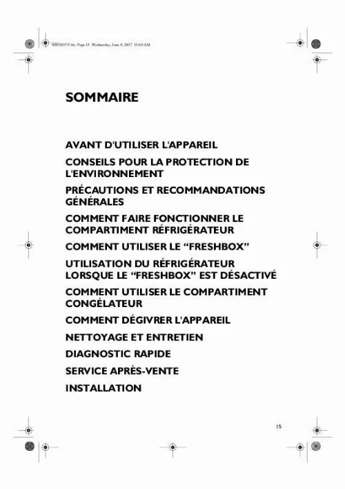 Mode d'emploi WHIRLPOOL KO3I-L 654.02.12