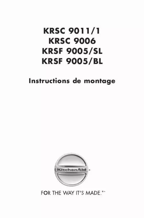 Mode d'emploi WHIRLPOOL KRSC 9006