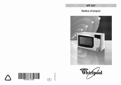 Mode d'emploi WHIRLPOOL MT 247 WH TU