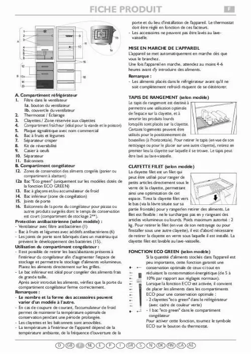 Mode d'emploi WHIRLPOOL SC302BL A