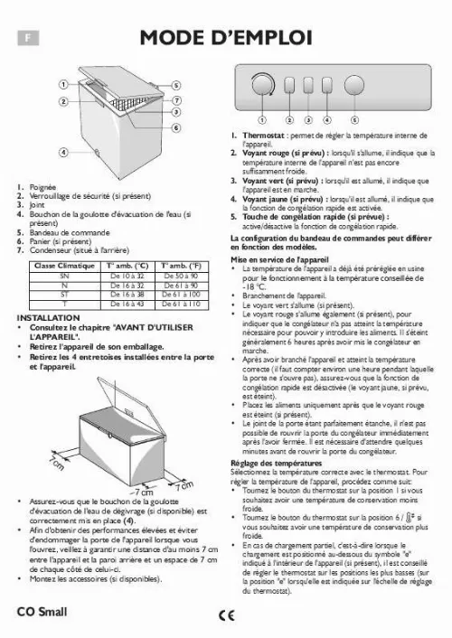 Mode d'emploi WHIRLPOOL TG 100 A