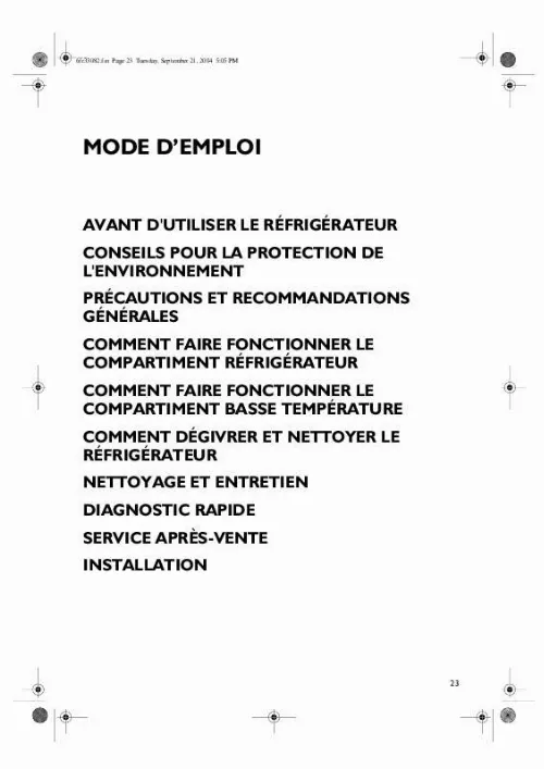 Mode d'emploi WHIRLPOOL TOP 87 A/W