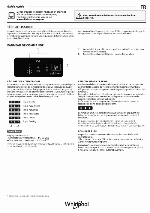 Mode d'emploi WHIRLPOOL W5811EOX1