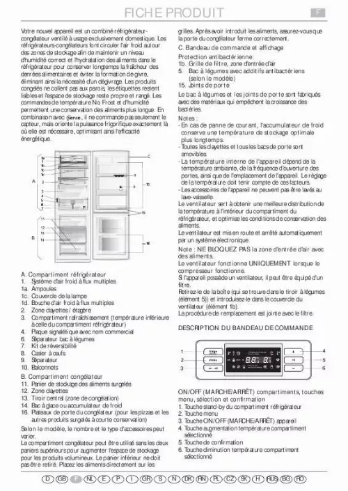 Mode d'emploi WHIRLPOOL WBC3546 A FCX