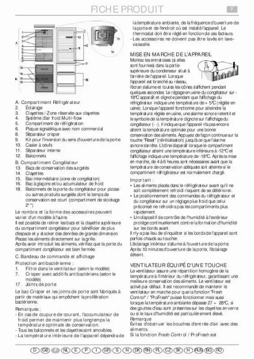 Mode d'emploi WHIRLPOOL WBC3546 A NFCW