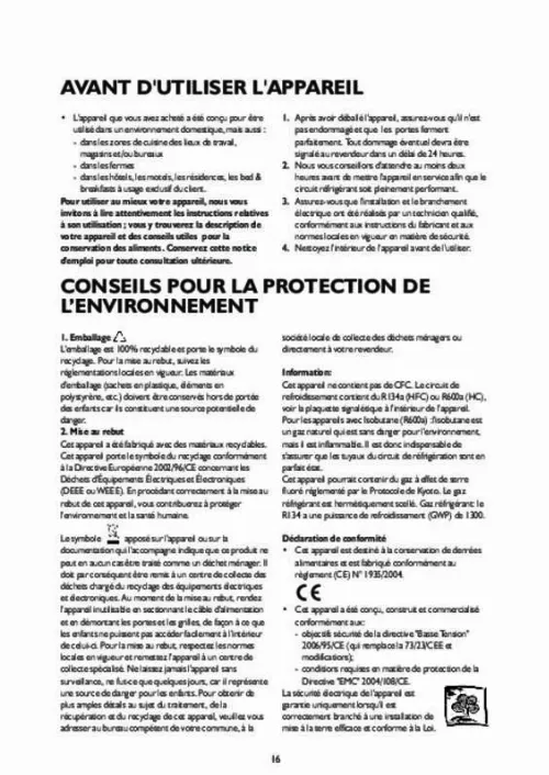 Mode d'emploi WHIRLPOOL WBC3715X