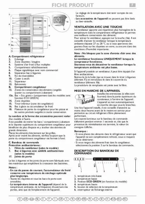 Mode d'emploi WHIRLPOOL WBE3322 A NFNF