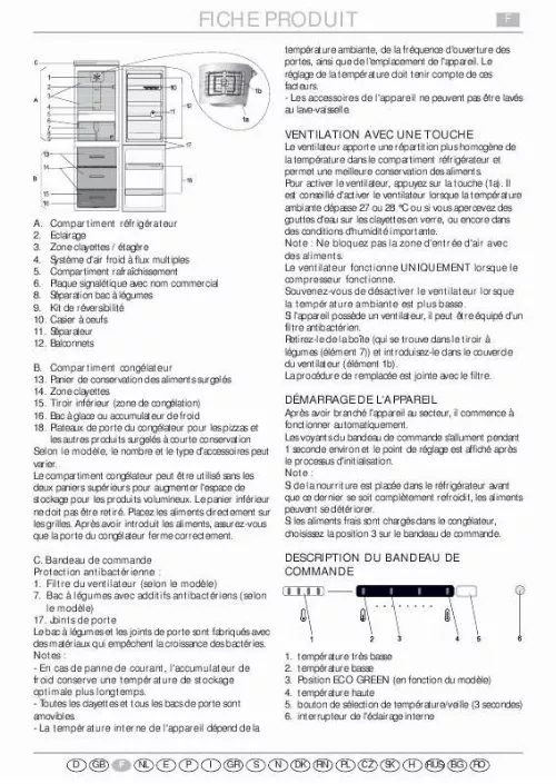 Mode d'emploi WHIRLPOOL WBE3322 A NFX