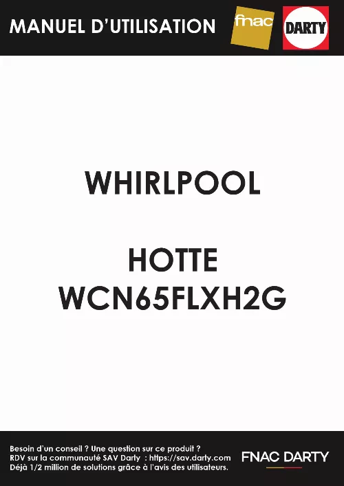 Mode d'emploi WHIRLPOOL WCN65FLXH2G