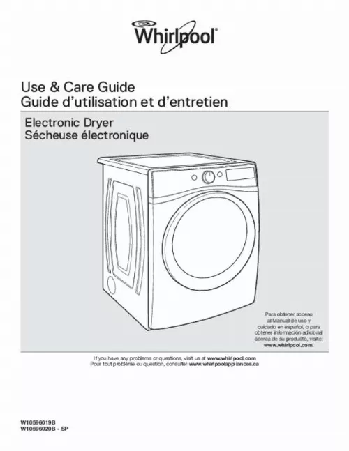 Mode d'emploi WHIRLPOOL WED71HEDW