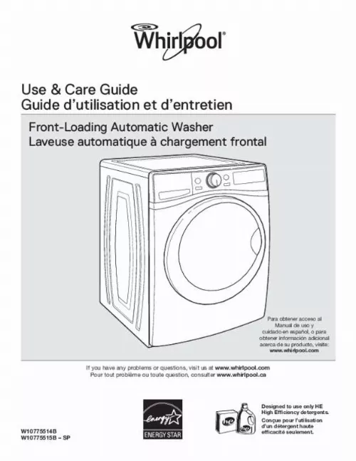 Mode d'emploi WHIRLPOOL WFW92HEFW