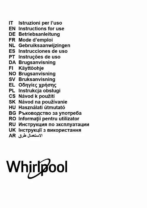 Mode d'emploi WHIRLPOOL WHCN 94 F LM X