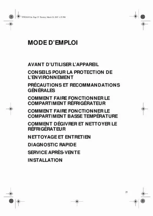 Mode d'emploi WHIRLPOOL WM1400