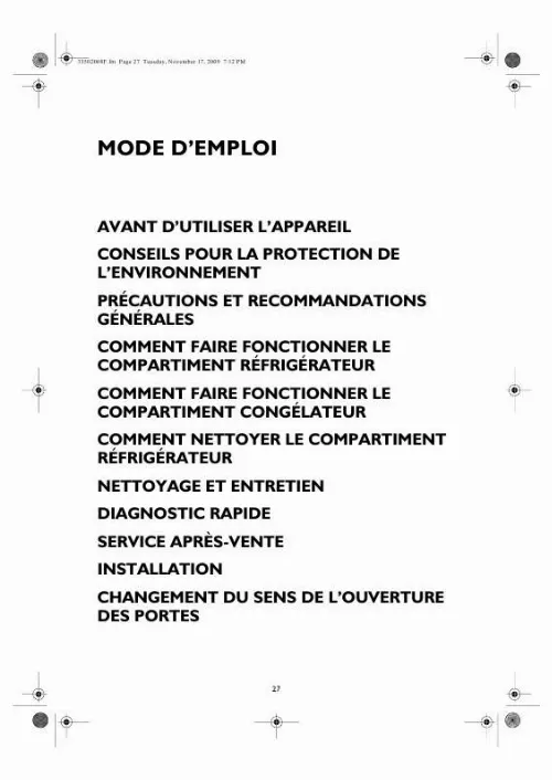 Mode d'emploi WHIRLPOOL WM1500 W