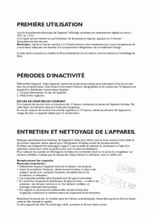 Mode d'emploi WHIRLPOOL WSC5533X