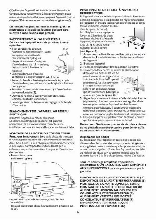 Mode d'emploi WHIRLPOOL WSG5588 A W