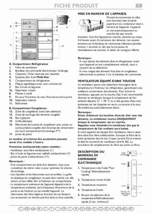 Mode d'emploi WHIRLPOOL WTC3725 A NFS