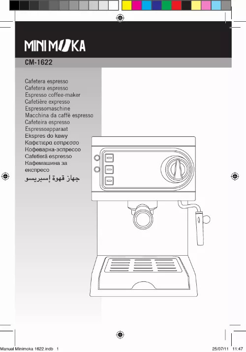 Mode d'emploi WHITE BROWN CM-1622 MINI MOKA