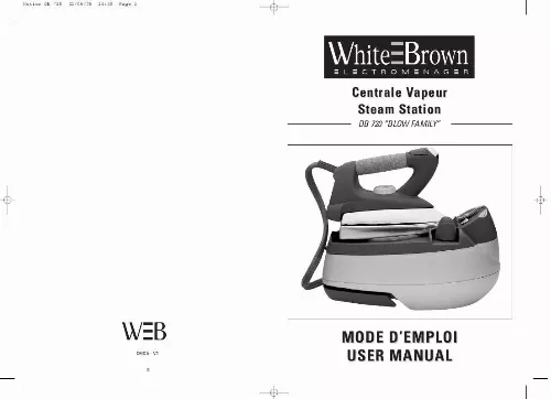 Mode d'emploi WHITE BROWN DB 720