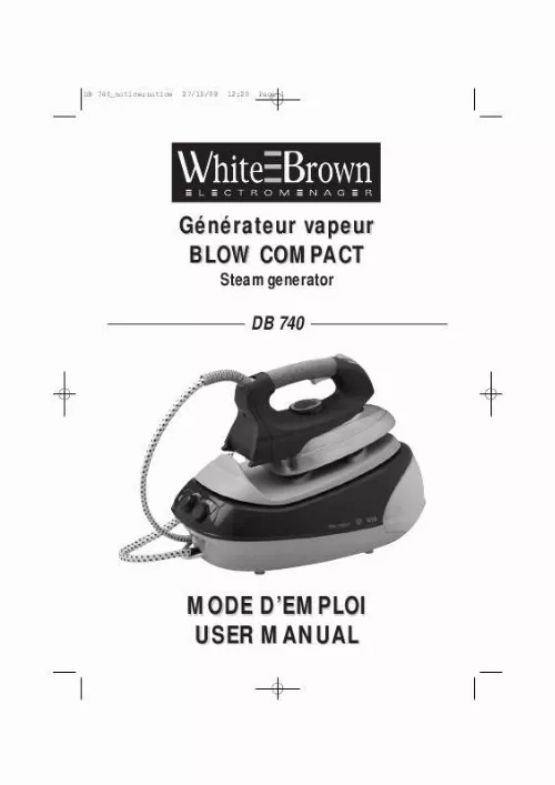 Mode d'emploi WHITE BROWN DB 740