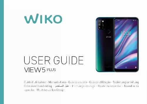 Mode d'emploi WIKO BUNDLE VIEW5 PLUS