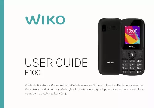 Mode d'emploi WIKO F100 LS