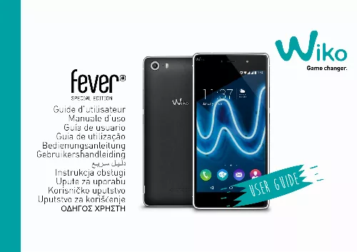 Mode d'emploi WIKO FEVER SE SCARY