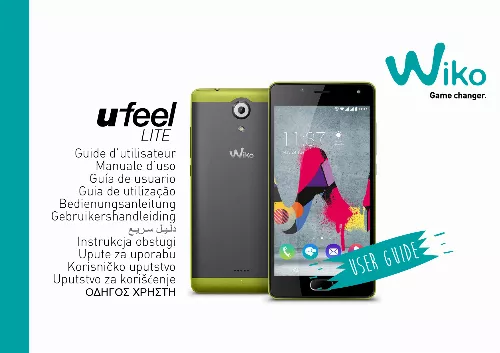 Mode d'emploi WIKO UFEEL LITE