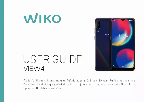 Mode d'emploi WIKO VIEW4