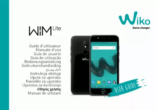 Mode d'emploi WIKO WIM LITE