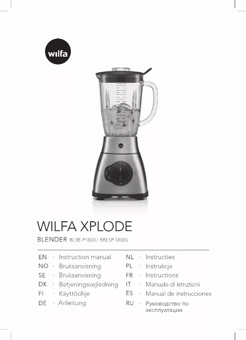 Mode d'emploi WILFA BBLSP-1800